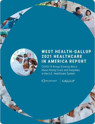 West Health-Gallup 2021 Healthcare in America Report Cover