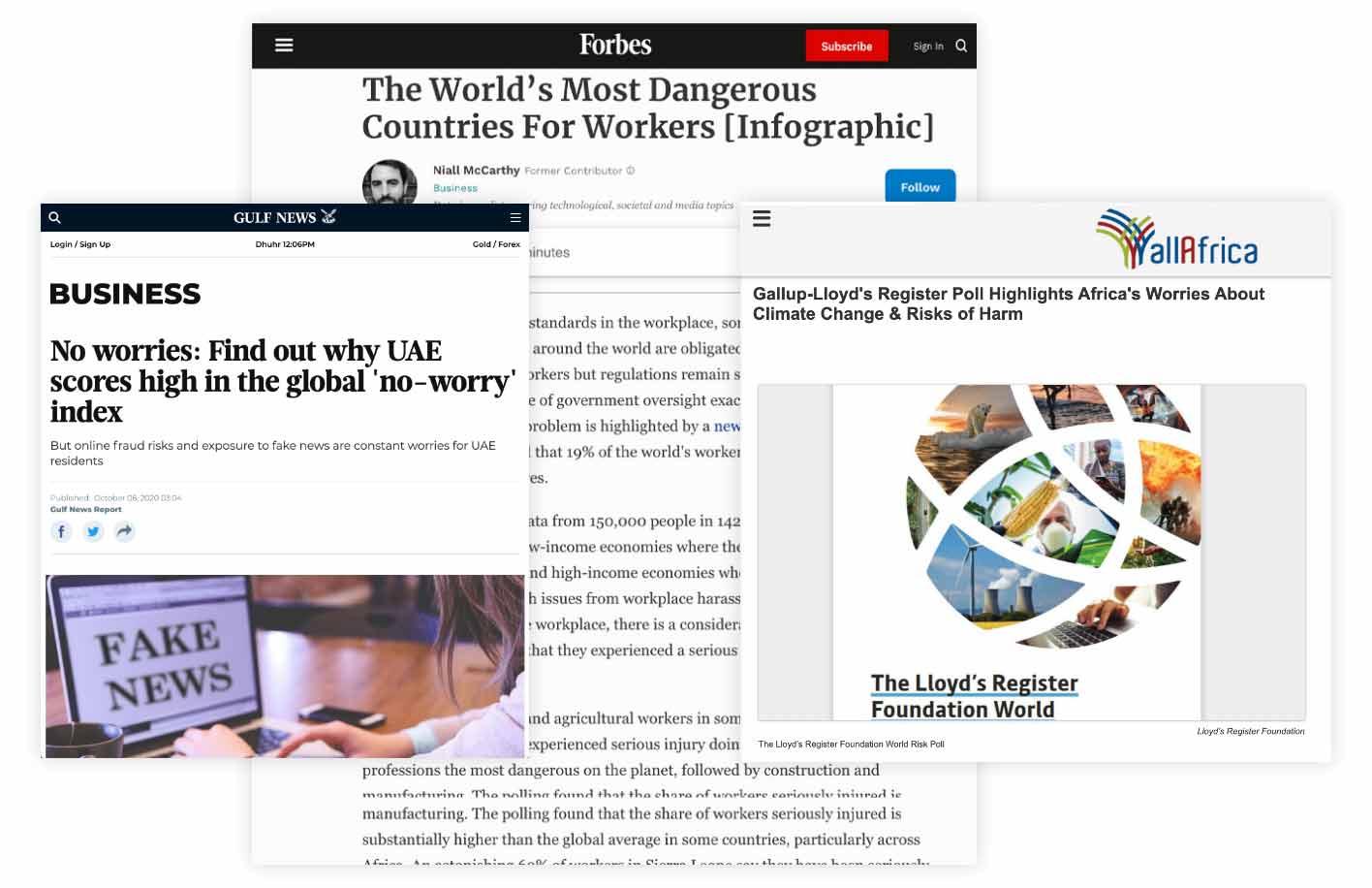 Descriptive image of news articles