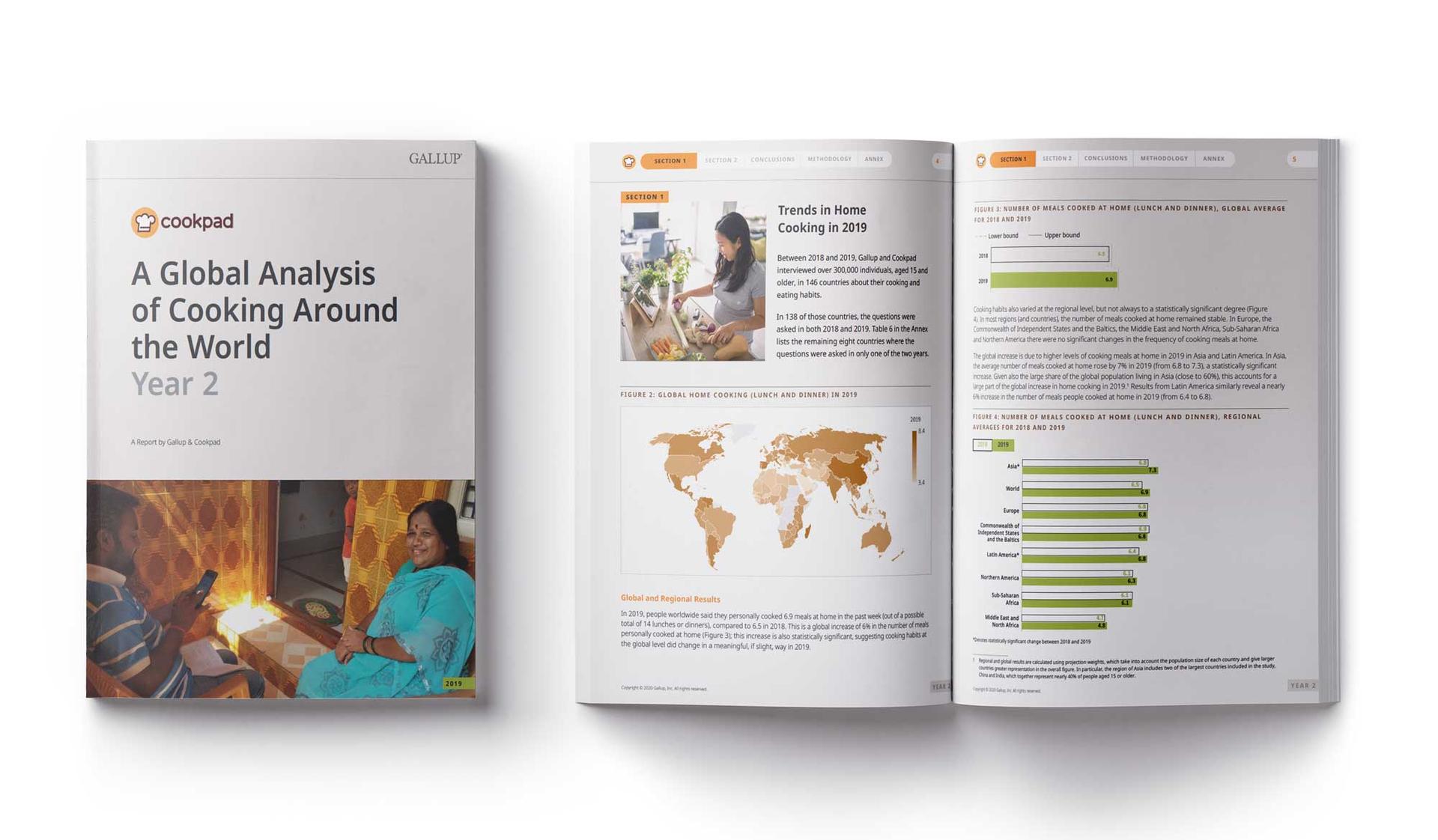 Descriptive images of the report A Global Analysis of Cooking Around the World: Year 2