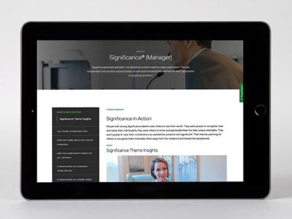 Dashboard of Significance manager theme module