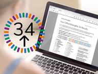 CliftonStrengths 34 report on a laptop