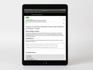 Digital kit displayed on device, featuring the Insights for Coaching Individuals Exceptionally Talented in the Achiever Theme page.