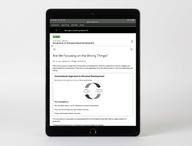 Digital kit displayed on device, featuring the Are We Focusing on the Wrong Things? page.