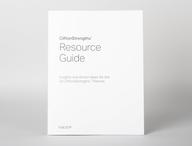 Front cover of CliftonStrengths Resource Guide.