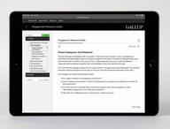 Digital guide displayed on device, featuring the Praise Employees’ Contributions page.