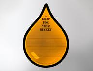 Gold drop from the warm color palette.