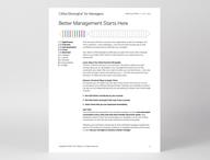 Page 2 of CliftonStrengths for Managers report that shows how to use the report.