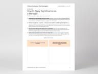 Page 4 of CliftonStrengths for Managers report that shows more about the individual’s first CliftonStrengths theme.